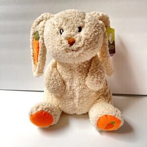 Animal Adventure Sherpa Easter Bunny Rabbit Plush Sitting Stuffed Animal ‎ 11"